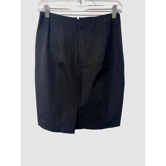 Banana Republic Womens Black Pencil Skirt Size 2 office mini Feminine Preppy - Picture 2 of 8